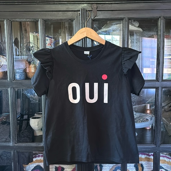 Clare V. Oui Petit Ruffle Tee - Picture 5 of 9